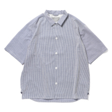 CURLY / カーリー | SEERSUCKER OPEN COLLAR SHIRT - Blue St.