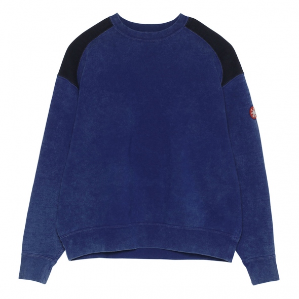 C.E / シーイー | OVERDYE PANEL SHOULDER CREW NECK - Navy | 通販