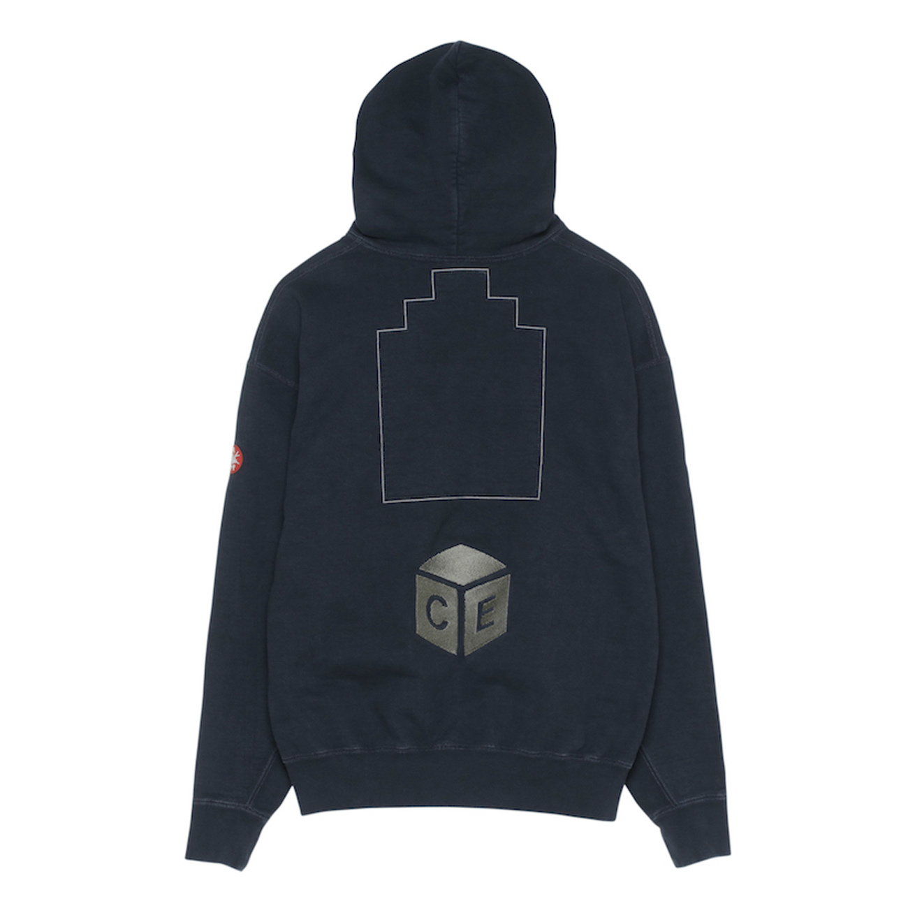 C.E OVERDYE CUBE HEAVY HOODY Black