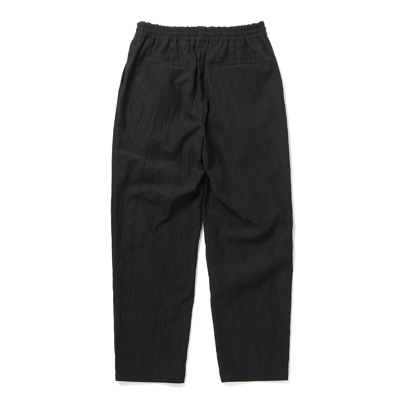 CURLY / カーリー | 1TUCK TAPERED EZ PANTS wrinkle - Black | 通販