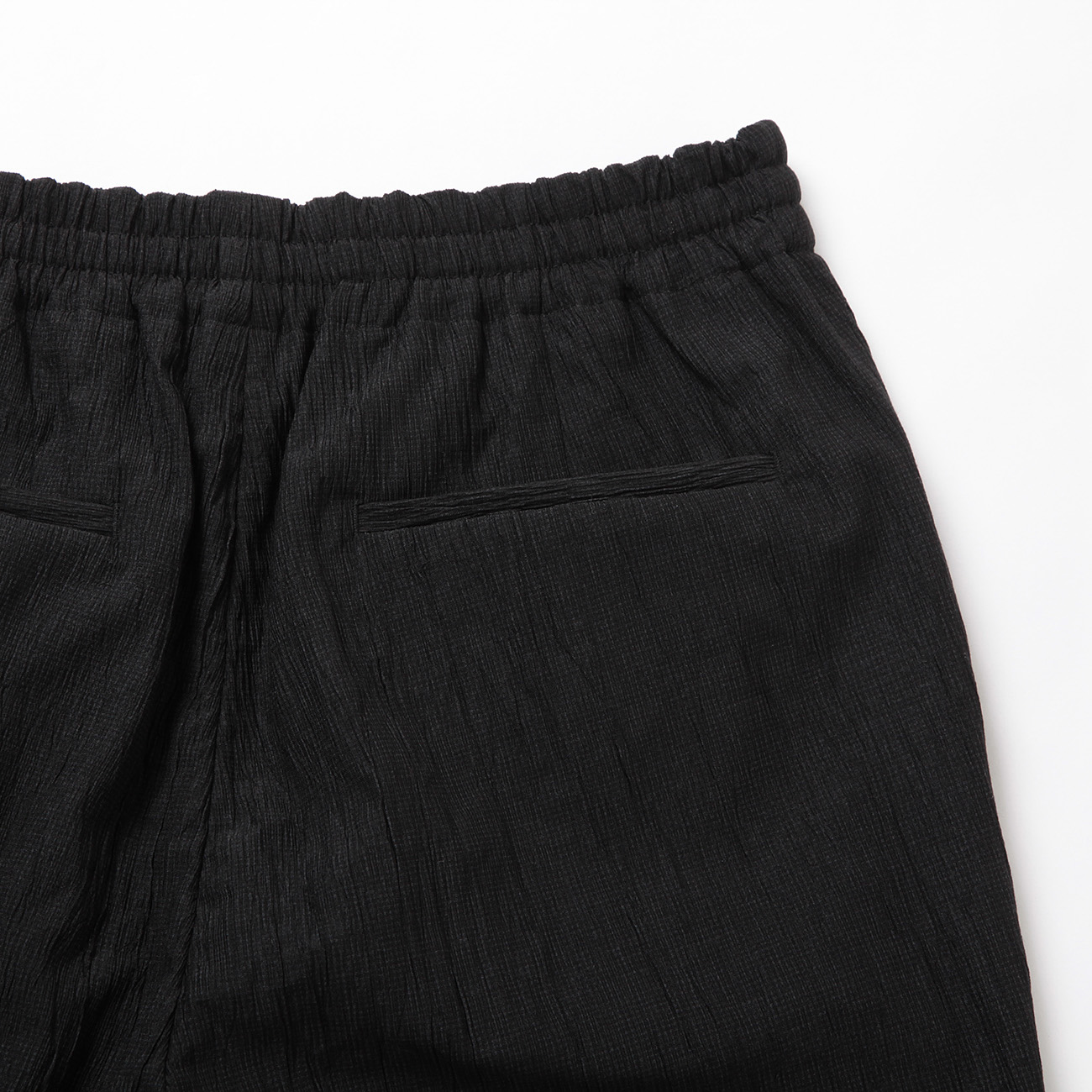 CURLY / カーリー | 1TUCK TAPERED EZ PANTS wrinkle - Black | 通販