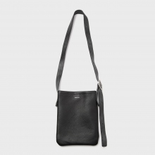 one side belt bag small - Black