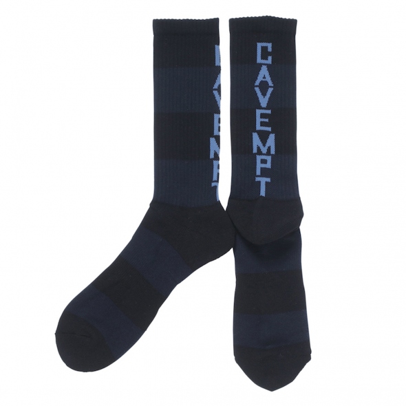 CAVEMPT STRIPED SOCKS - Black