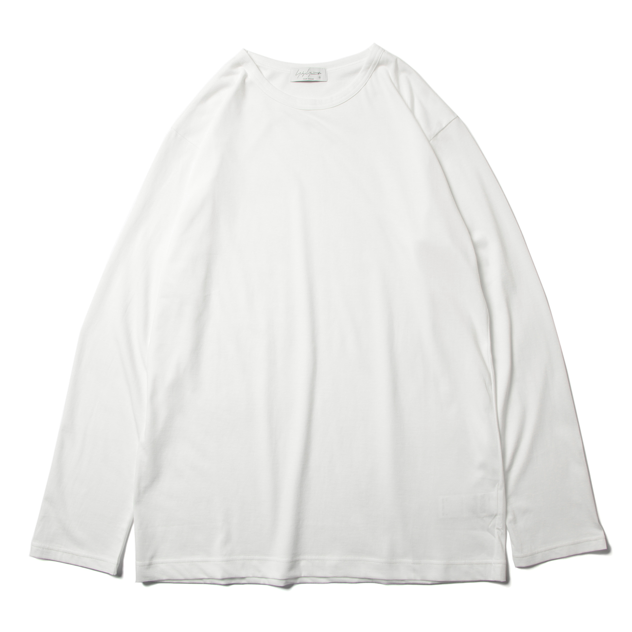 【ヨウジヤマモト プールオム】JERSEY ROUND NECK LONG SLEEVE Yohji Yamamoto POUR HOMME / ヨウジ ヤマモト | 30/- COTTON