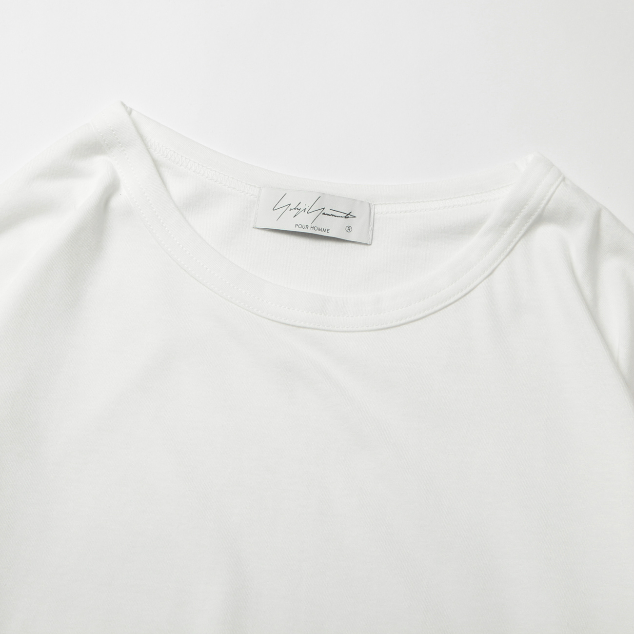 【ヨウジヤマモト プールオム】JERSEY ROUND NECK LONG SLEEVE Yohji Yamamoto POUR HOMME / ヨウジ ヤマモト | 30/- COTTON