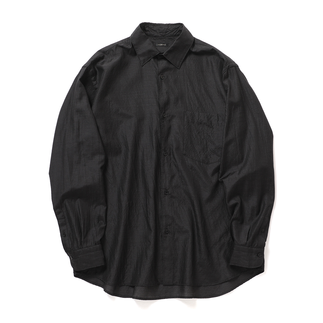 COMOLI / コモリ | ウールシルク コモリシャツ - Charcoal | 通販