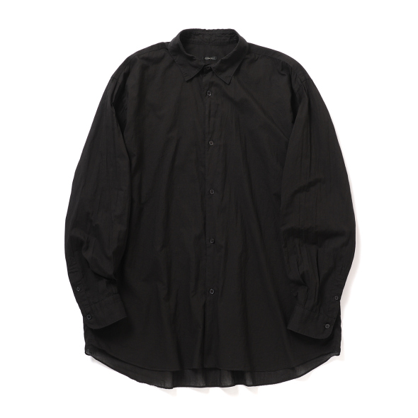 COMOLI　KHADIコットン コモリシャツ　サイズ【4】 COMOLI / コモリ | KHADIコットン コモリシャツ - Black | 通販 - 正規