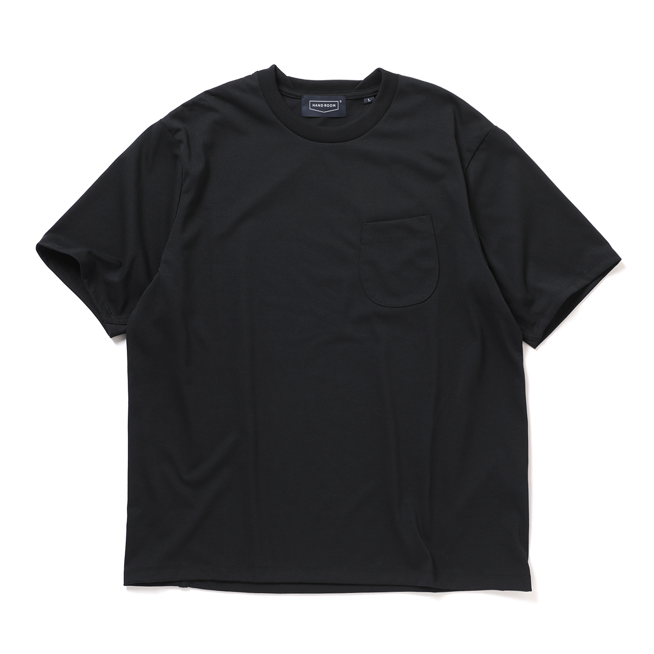 HAND ROOM / ハンドルーム | COTTON LIKE POLYESTER T SHIRTS - Black