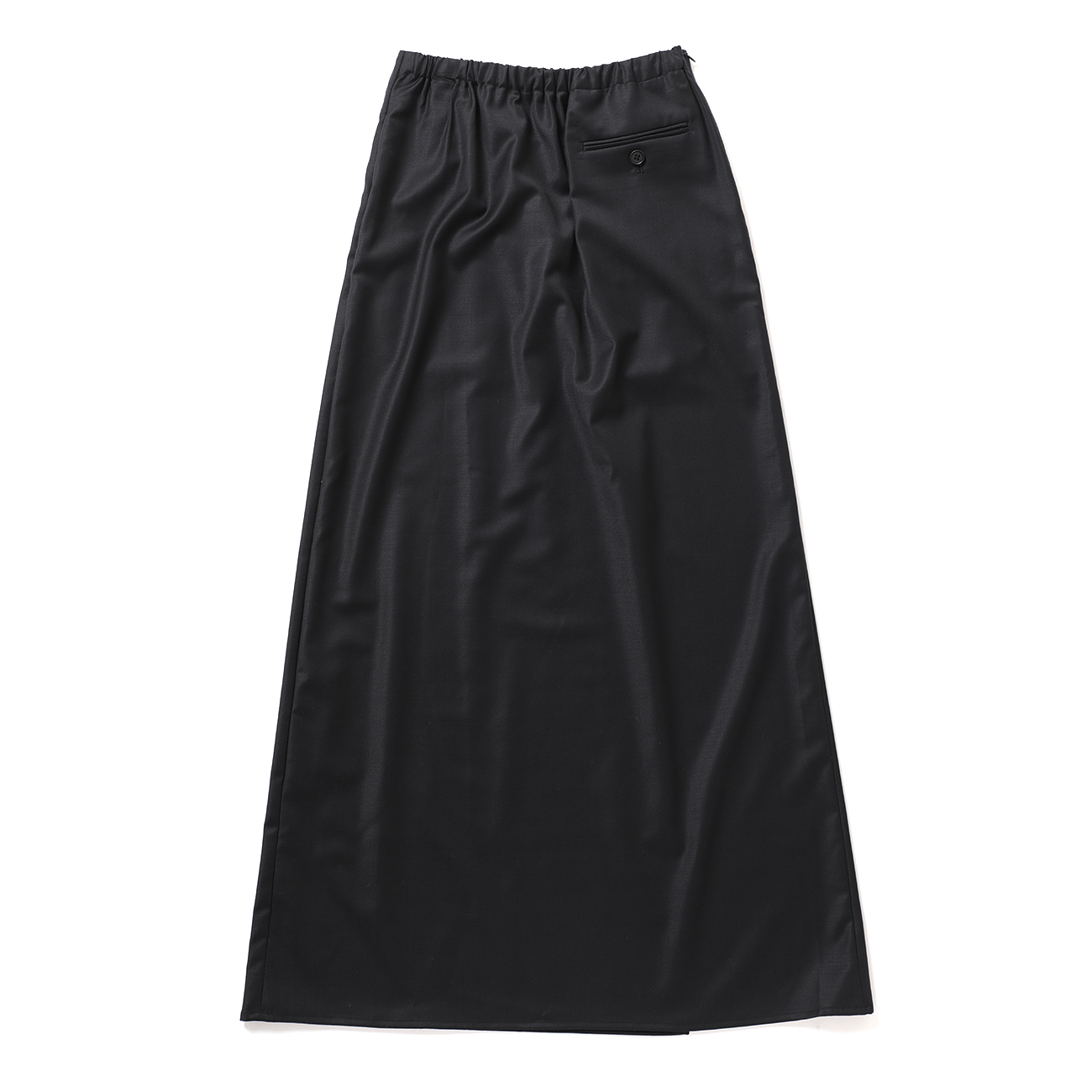 ssstein / シュタイン | WOOL SILK WRAP SKIRT (レディース) - Black