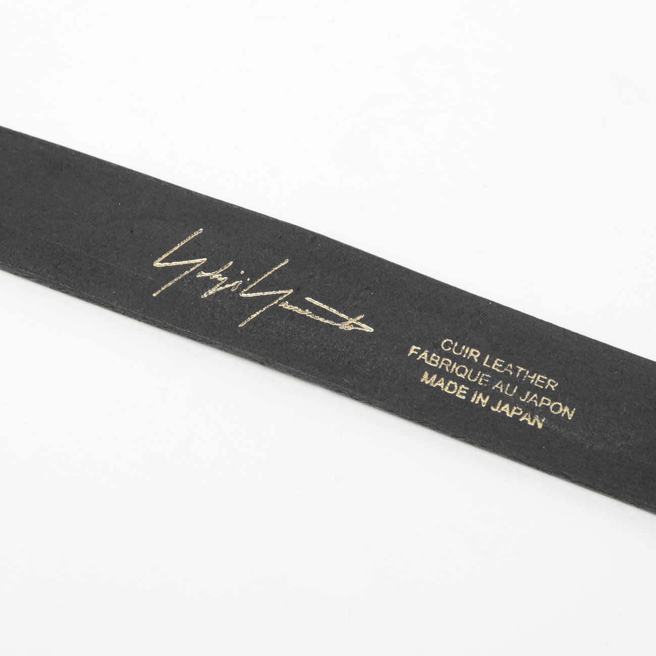 ヨウジヤマモト ベルト 黒 yohji yamamoto - pour homme | 30mmプレーンベルト (メンズ