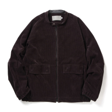 CURLY / カーリー | KNIT CORDUROY ZIP-UP BLOUSON - Rootbeer