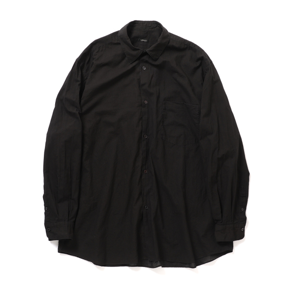 COMOLI / コモリ | KHADIコットン コモリシャツ - Black | 通販