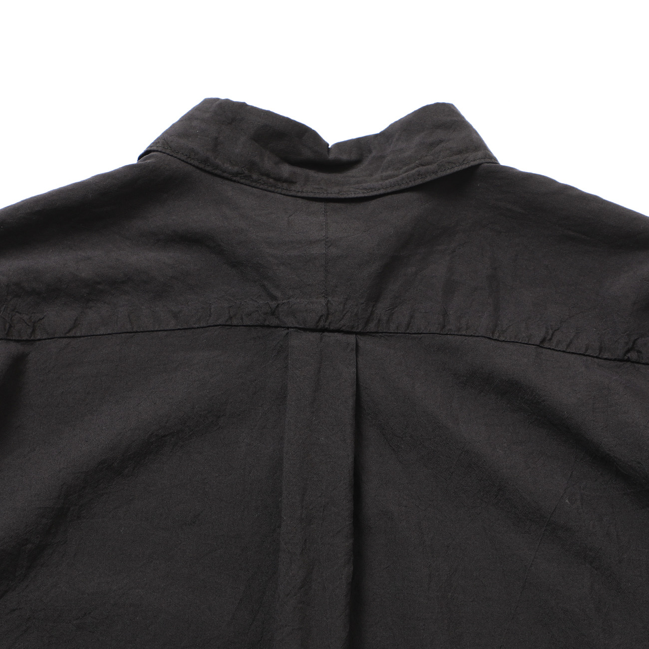 COMOLI / コモリ | シルク製品染 シャツ - Black | 通販 - 正規取扱店