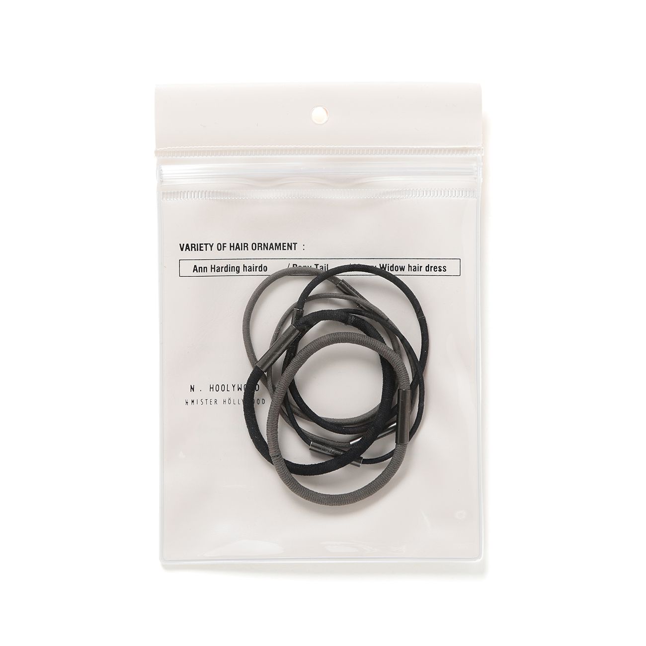N.HOOLYWOOD / エヌハリウッド | AC01-peg HAIR RUBBER - Black / Gray 
