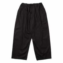 Yohji Yamamoto Ys for men / ヨウジヤマモト ワイズフォーメン | GARMENT DYED CLASSIC DRAWSTRING PANTS - Black