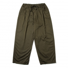 Yohji Yamamoto Ys for men / ヨウジヤマモト ワイズフォーメン | GARMENT DYED CLASSIC DRAWSTRING PANTS - Khaki