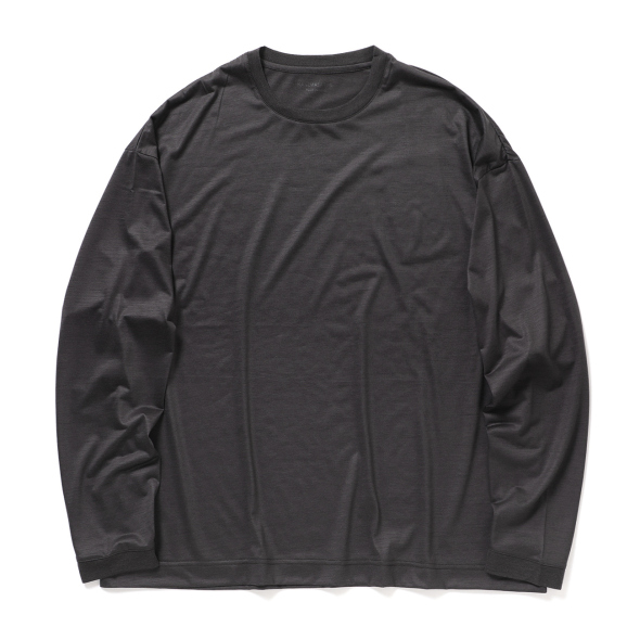 トップス KANEMASAPHIL.36G Wool LSTee KANEMASA PHIL. / カネマサフィル | 36G Wool LS Tee - Charcoal