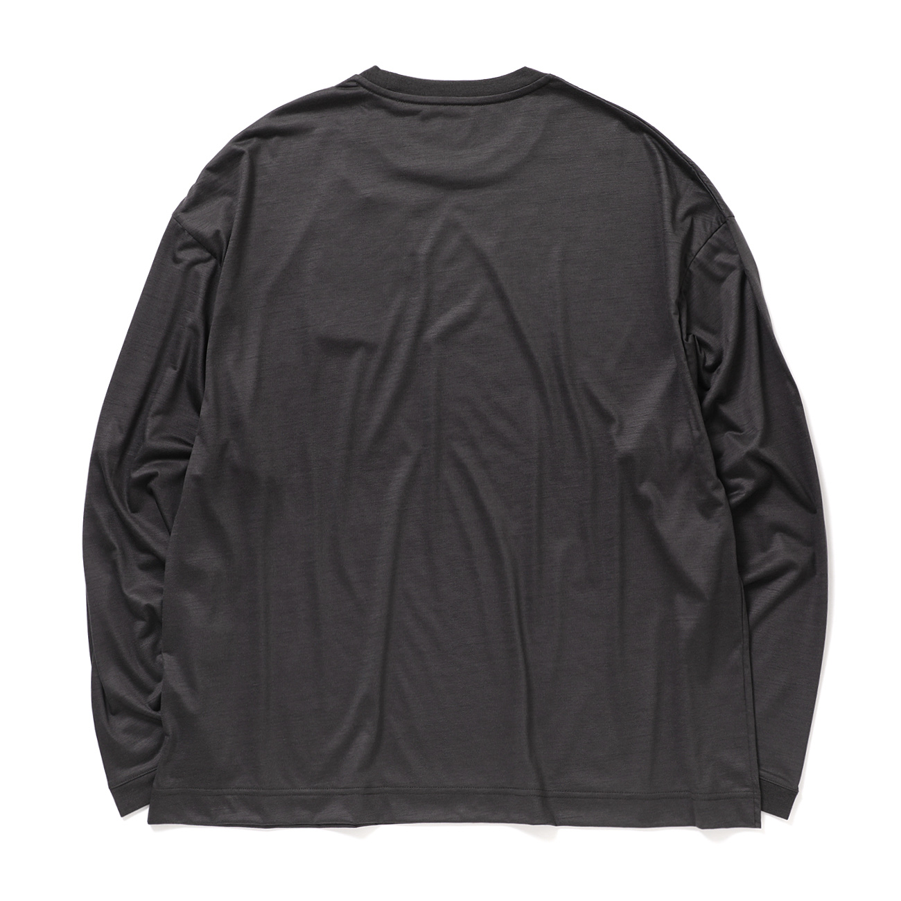 KANEMASA PHIL. / カネマサフィル | 36G Wool LS Tee - Charcoal