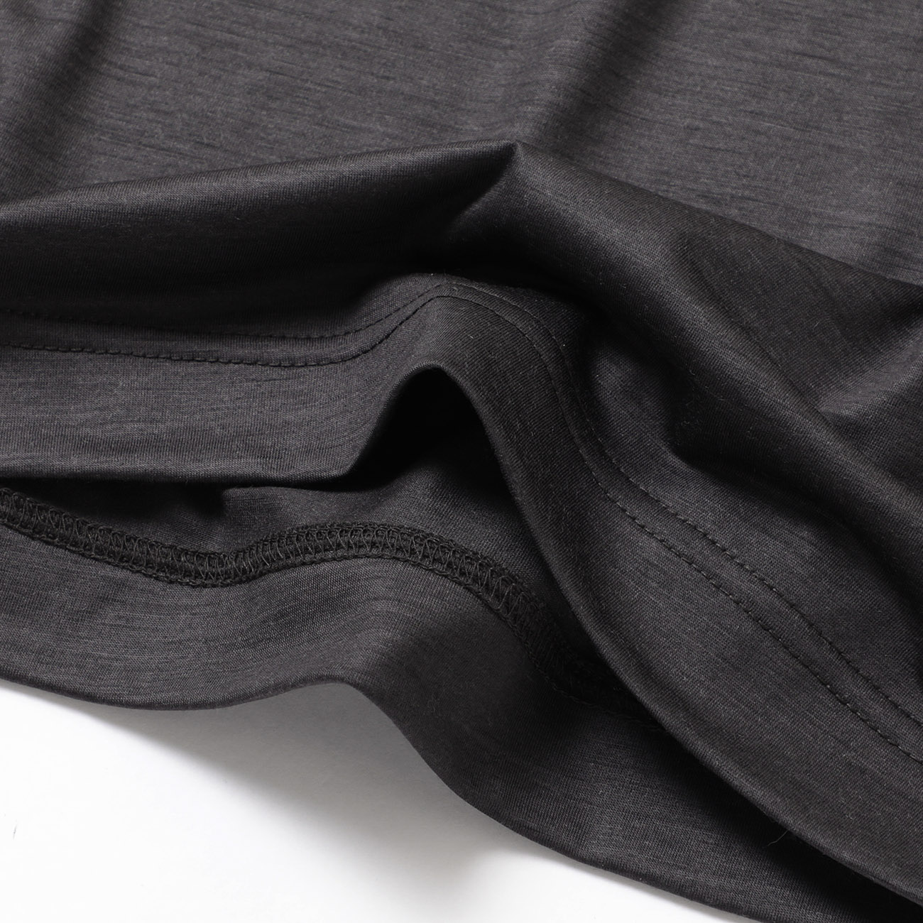 KANEMASA PHIL. / カネマサフィル | 36G Wool LS Tee - Charcoal