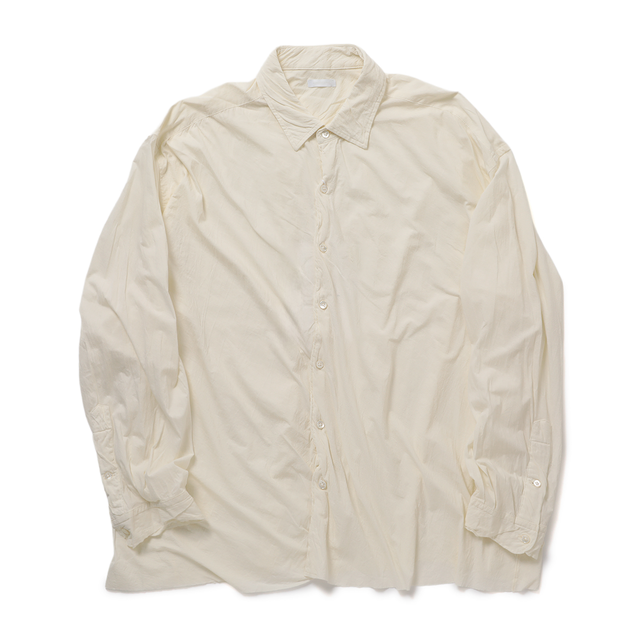 KANEMASA PHIL. / カネマサフィル | 46G Artisan Shirt - Ecru Dye