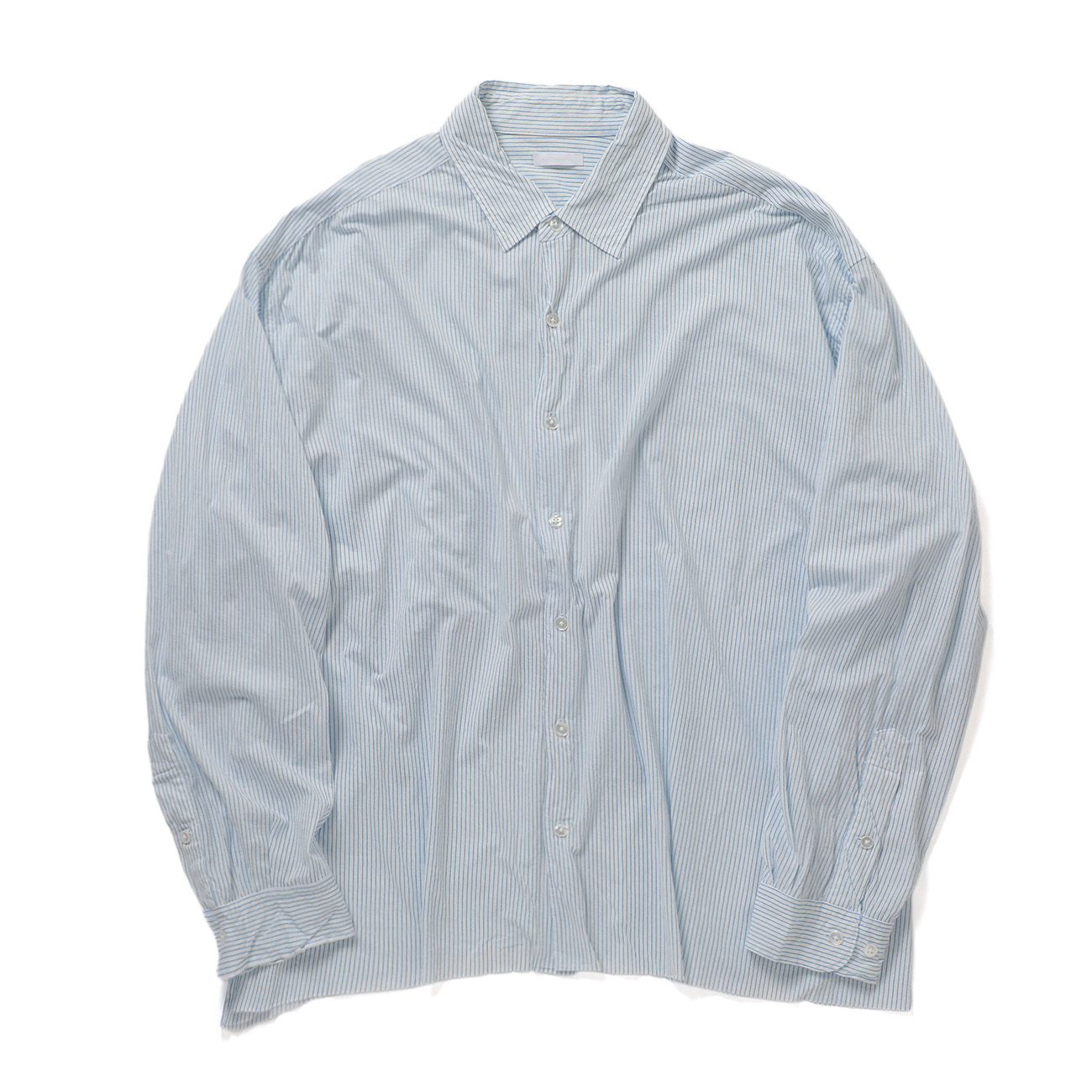 KANEMASA PHIL. / カネマサフィル | 46G Stripe Artisan Shirt - White