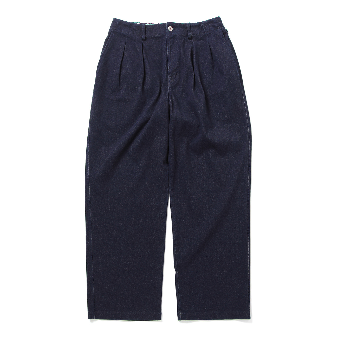 CURLY / カーリー | INDIGO 2TUCK WIDE EZ SLACKS - Washed Indigo