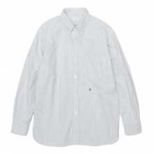 nanamica / ナナミカ | Button Down Stripe Wind Shirt - Olive
