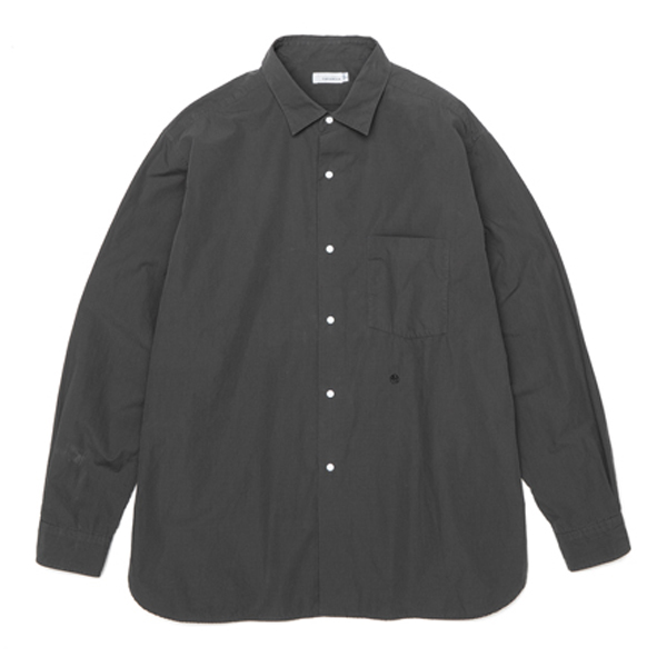 nanamica / ナナミカ | Regular Collar Wind Shirt - Charcoal | 通販