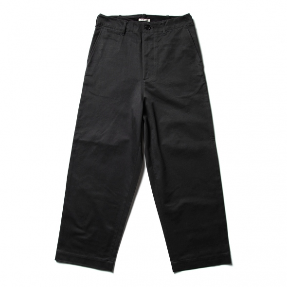 AURALEE / オーラリー | WASHED FINX CHINO WIDE PANTS (メンズ) - Ink 