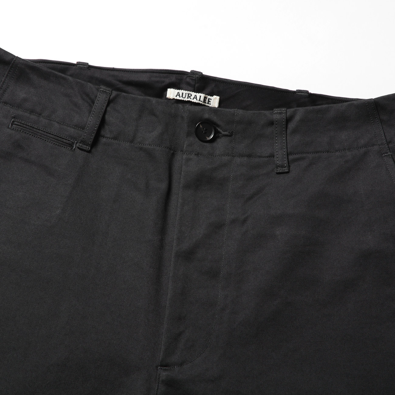 WASHED FINX CHINO WIDE PANTS (メンズ) - Ink Black