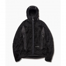 and wander / アンドワンダー | high loft fleece hoodie - Black