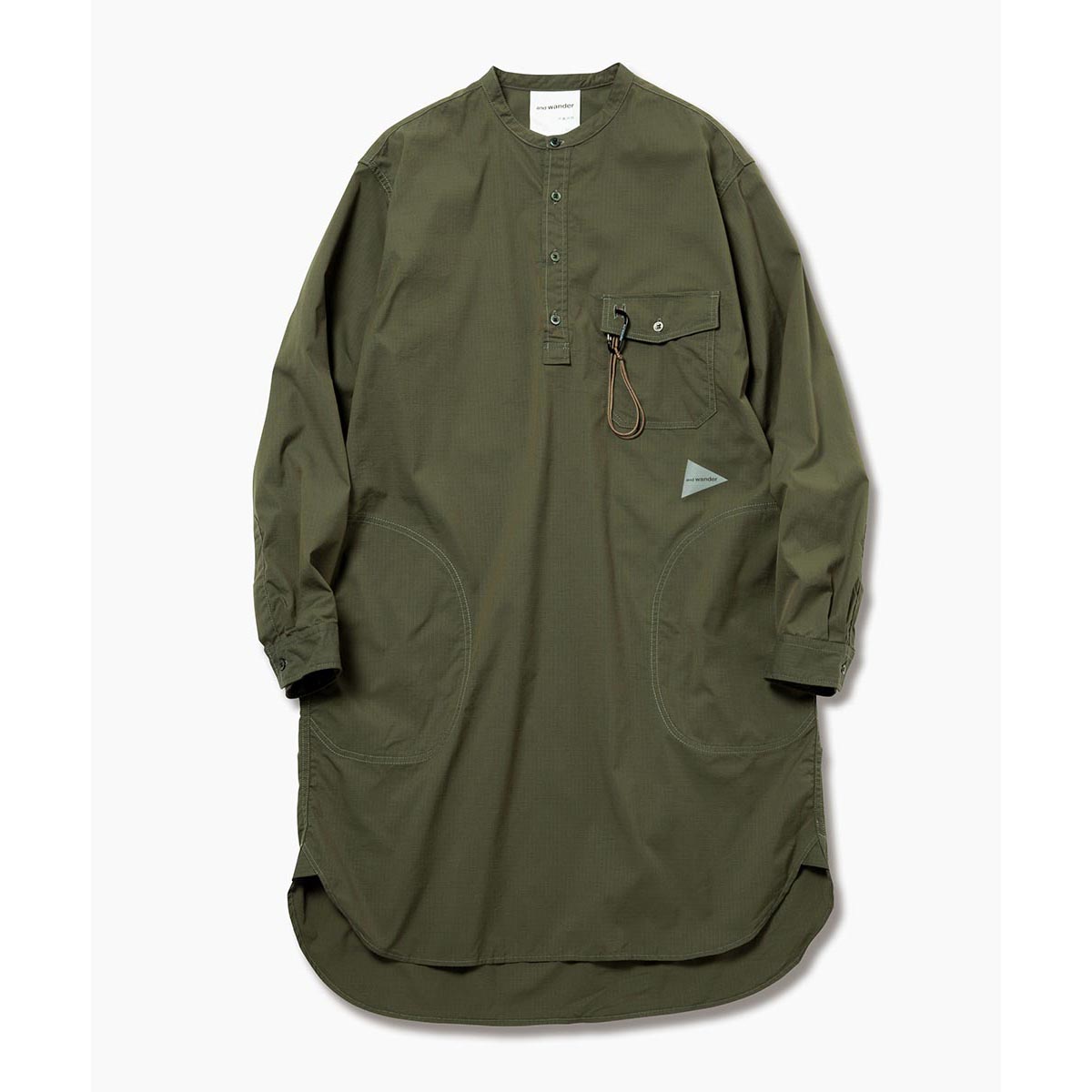 and wander / アンドワンダー | dry rip tunic (M) - Khaki | 通販