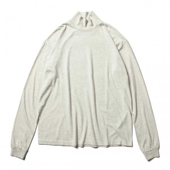 AURALEE / オーラリー | SEAMLESS HI NECK L/S TEE - Top Gray