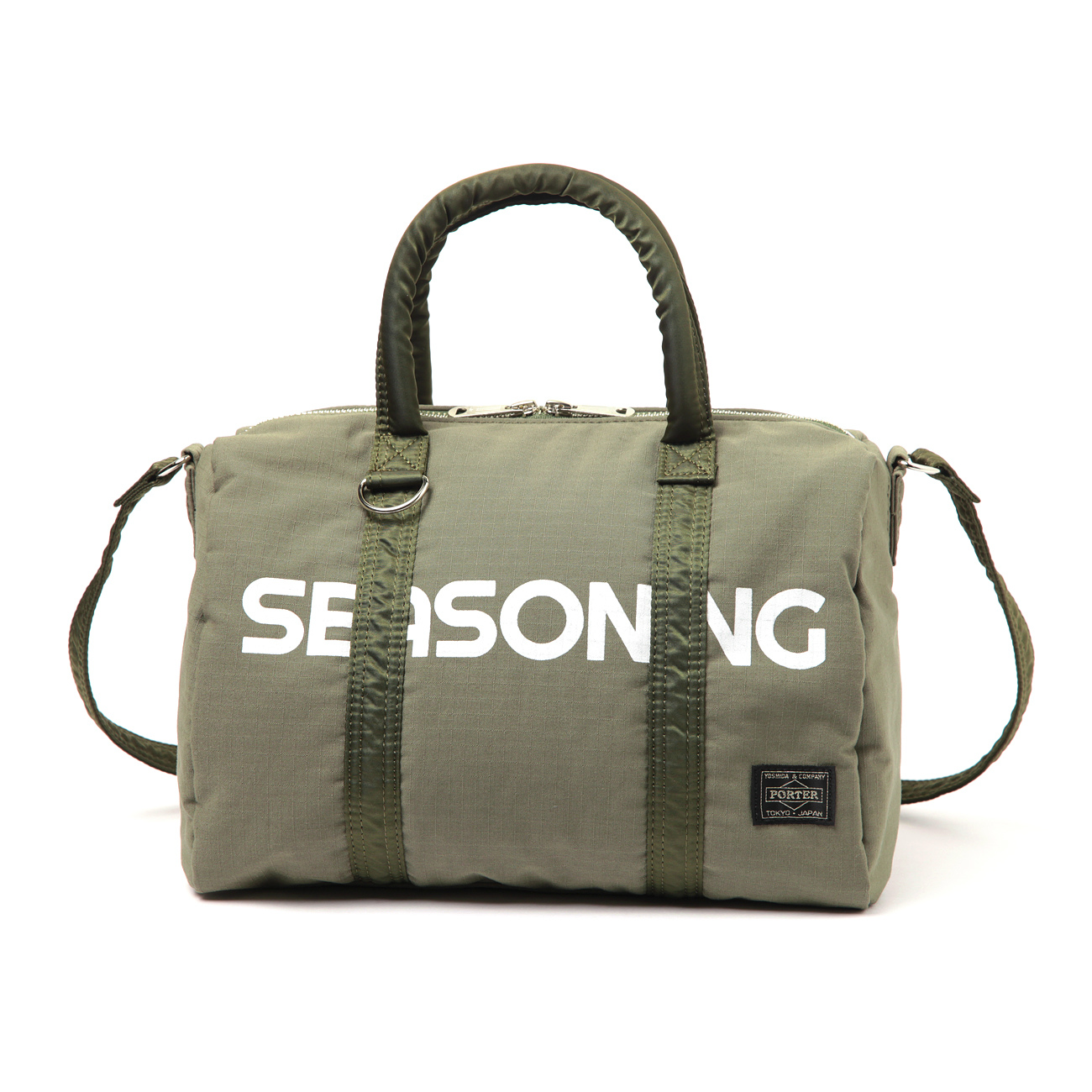 SEASONING × PORTER MINI BOSTON - Khaki