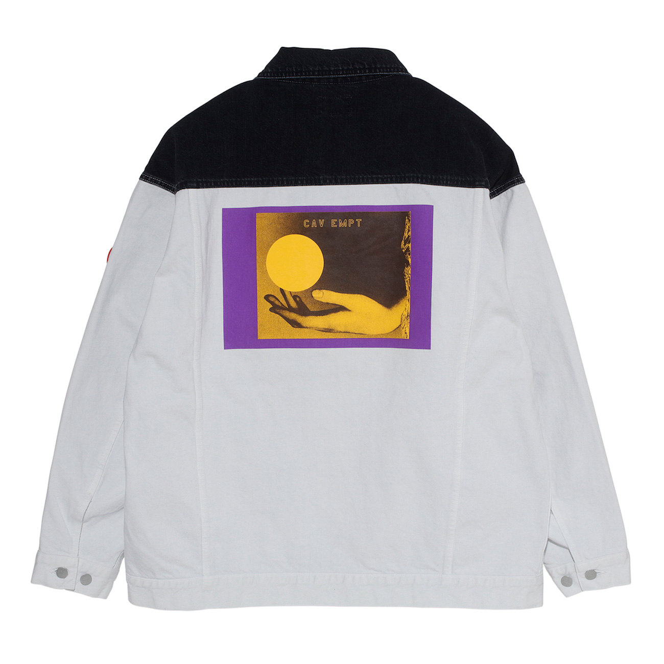 C.E / シーイー | BLEACHED 2 COLOUR DENIM JACKET - White | 通販 
