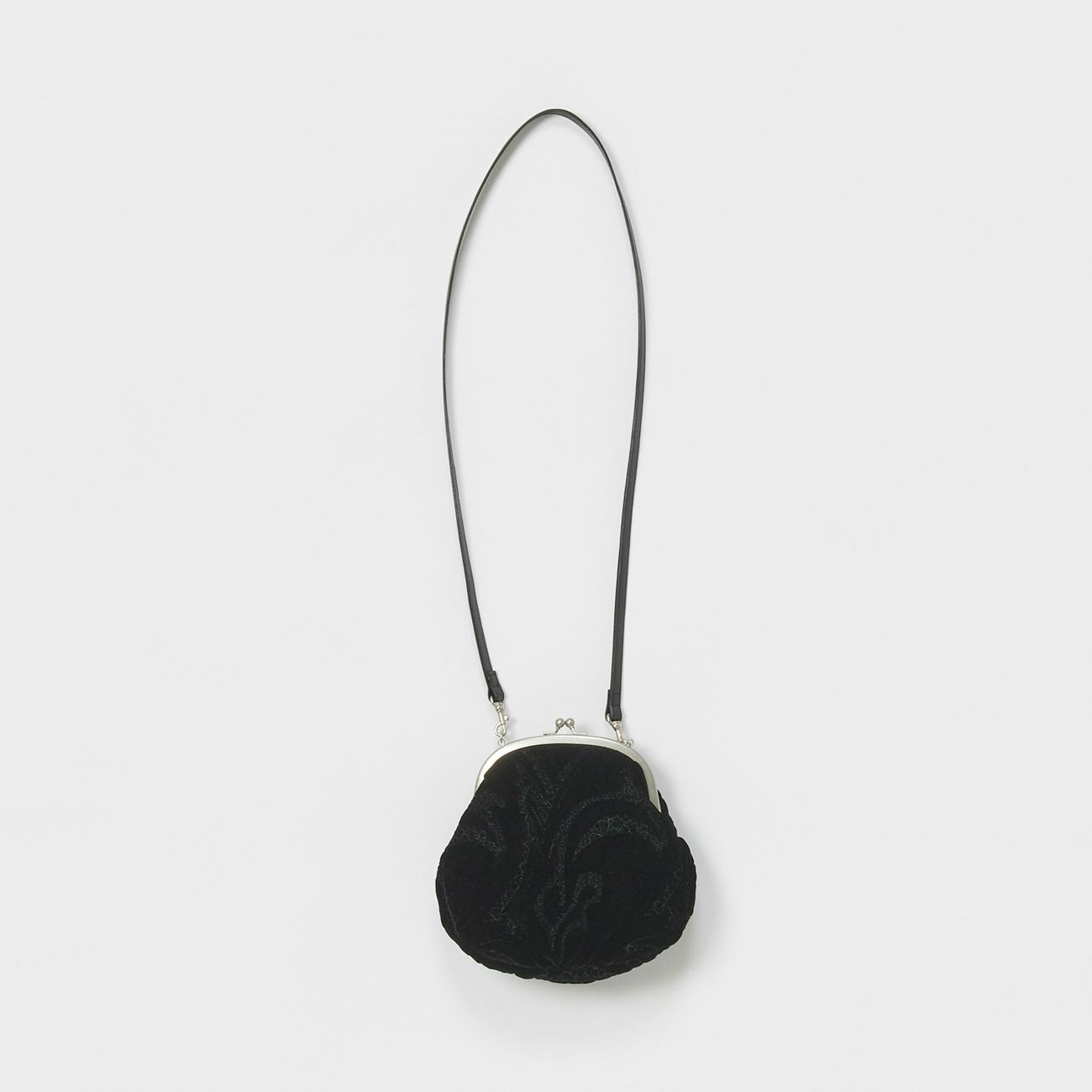 velvet quilt snapsack - Black