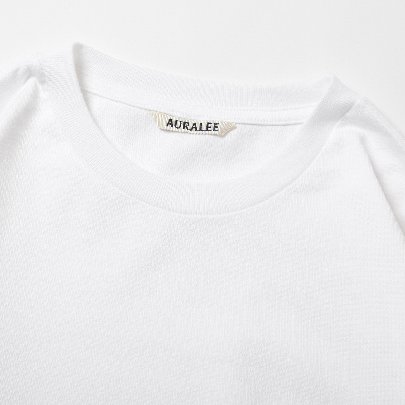 AURALEE / オーラリー | LUSTER PLAITING L/S TEE (メンズ) - White