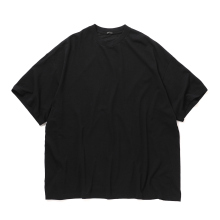 COMOLI / コモリ | コットンメッシュ 半袖Tシャツ - Black