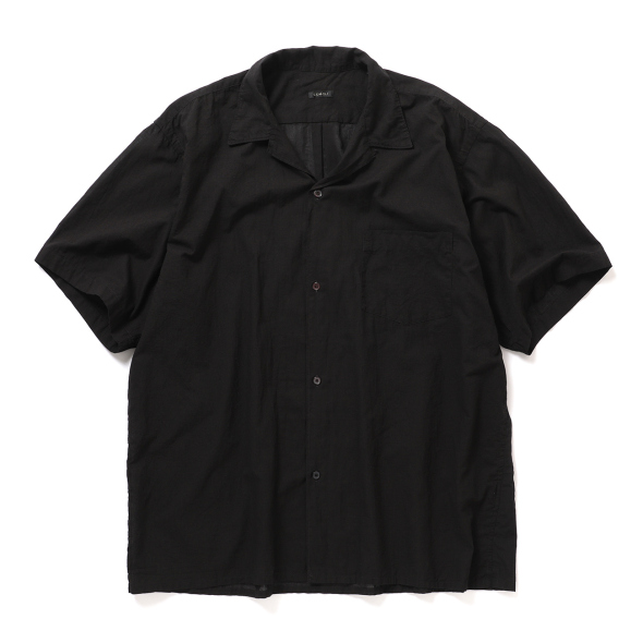 COMOLI / コモリ | KHADIコットン 半袖オープンカラーシャツ