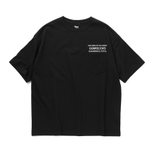 COW BOOKS / カウブックス | Book Vendor Pocket T-shirt (Logo) - Black × Gray