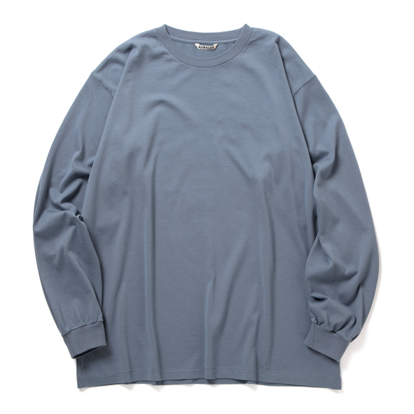 トップス LUSTER PLAITING L/S TEE DUSTY BLUE 07030857_668493cf43716.jpg