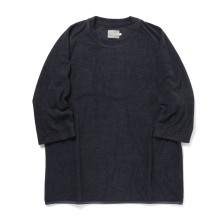 VINTAGE PILE Q/S TEE - Navy