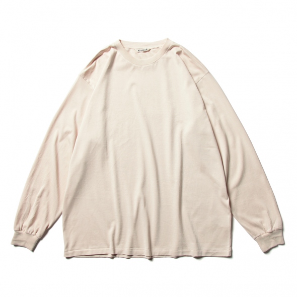 AURALEE / オーラリー | LUSTER PLAITING L/S TEE (メンズ) - Light
