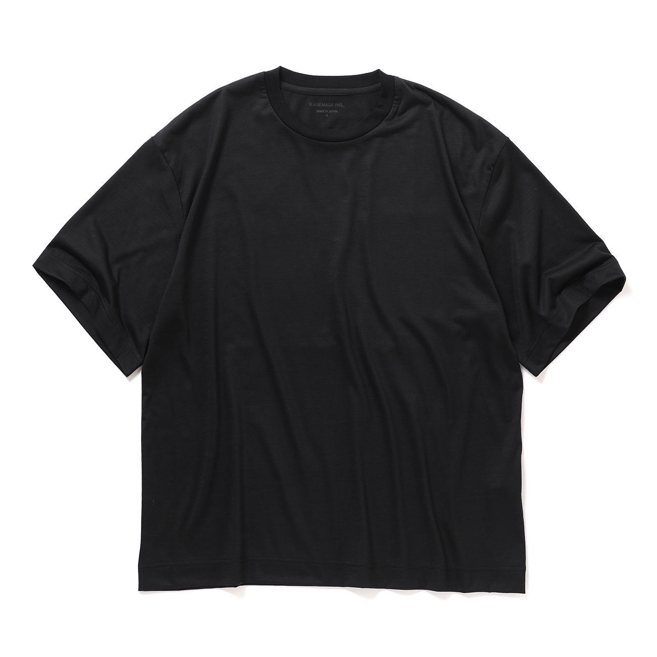 トップス KANEMASA PHIL. 36G WOOL TEE BLACK (M) KANEMASA PHIL.】36G WOOL S/S TEE - BLACK | 公式通販サイト session