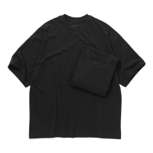 KANEMASA PHIL. / カネマサフィル | 36G High Twist Pack Tee - Black (Night Black)