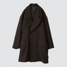 YOKE / ヨーク | OVERSIZED DOUBLE BREASTE HALF COAT - Dark Brown | 通販 - 正規取扱店 |  COLLECT STORE / コレクトストア