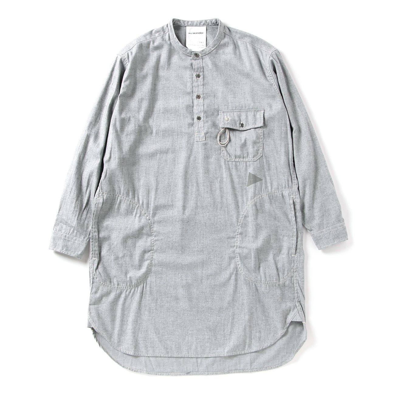 and wander / アンドワンダー | thermo nell tunic (M) - Gray | 通販