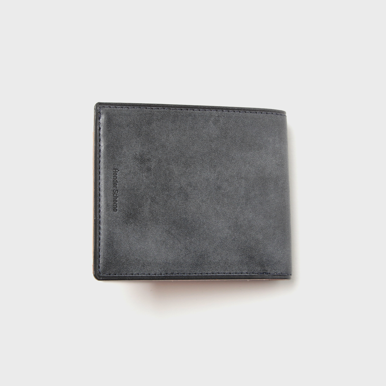Hender Scheme / エンダースキーマ | half folded wallet - Navy | 通販
