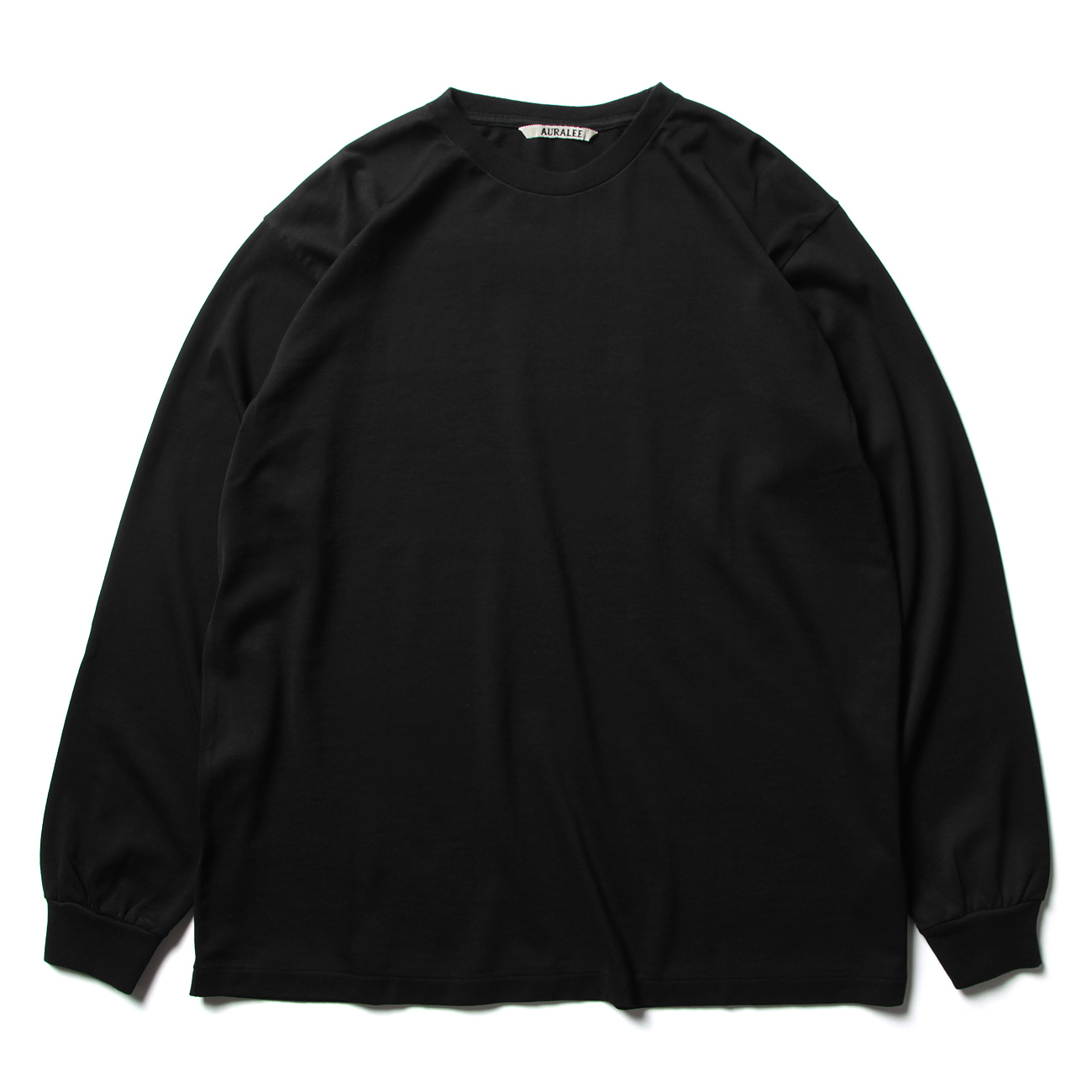 LUSTER PLAITING L/S TEE (メンズ) - Black