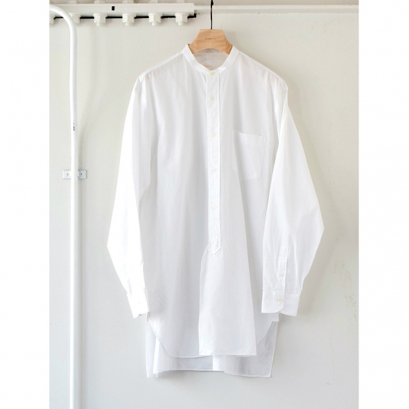 【美品✨】 COMOLI コモリ バンドカラーシャツ 長袖 コモリシャツ 白 COMOLI (コモリ) コモリシャツ